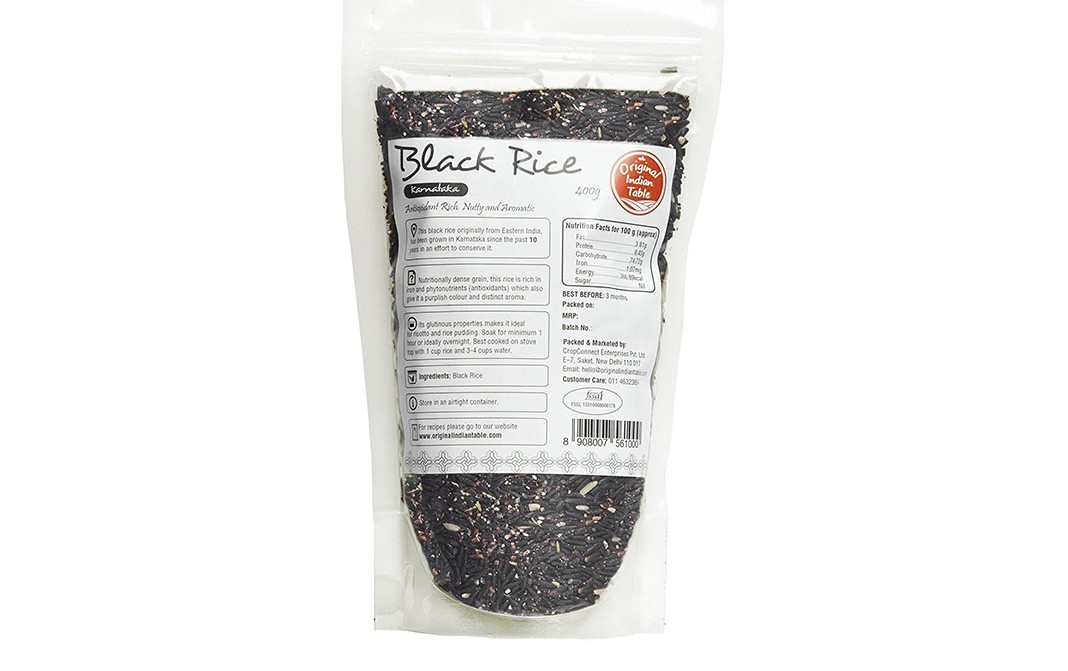 Original Indian Table Black Rice (Karnataka)   Pack  400 grams